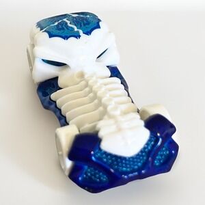 Hot Wheels Mattel Skull Crusher 2009 Die Cast 1:64 Toy Car Blue White